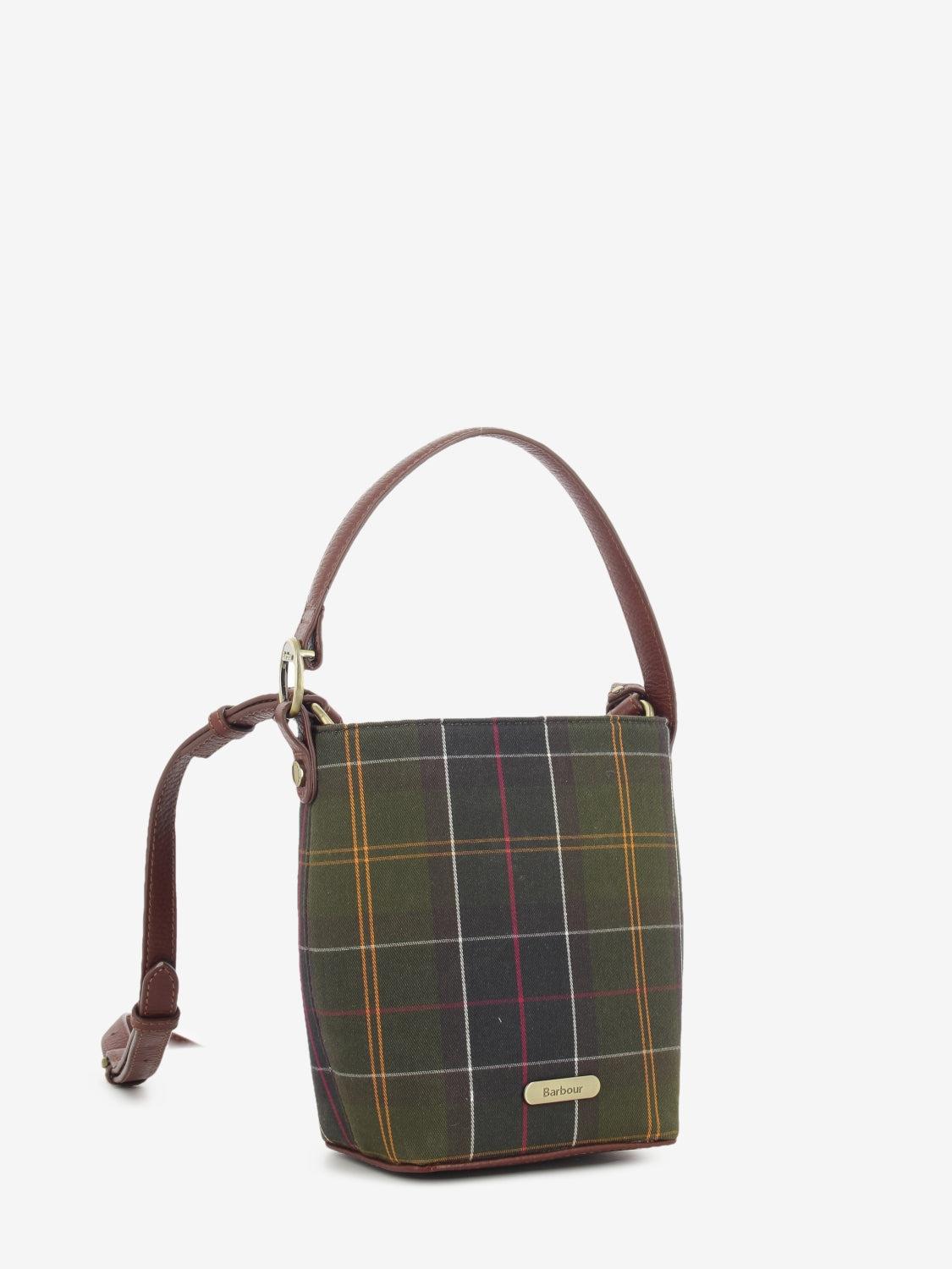 Cedar mini tartan bucket bag classic tartan