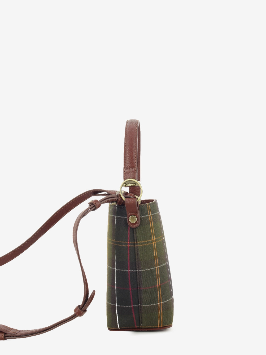 Cedar mini tartan bucket bag classic tartan