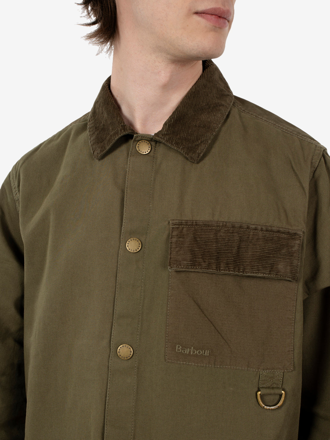 Declan Overshirt patch ivy green
