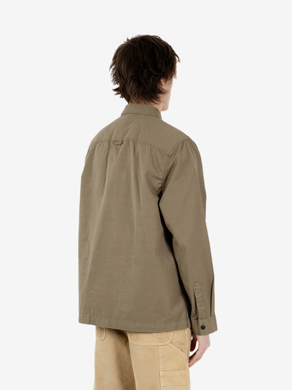Draftmen overshirt grey olive