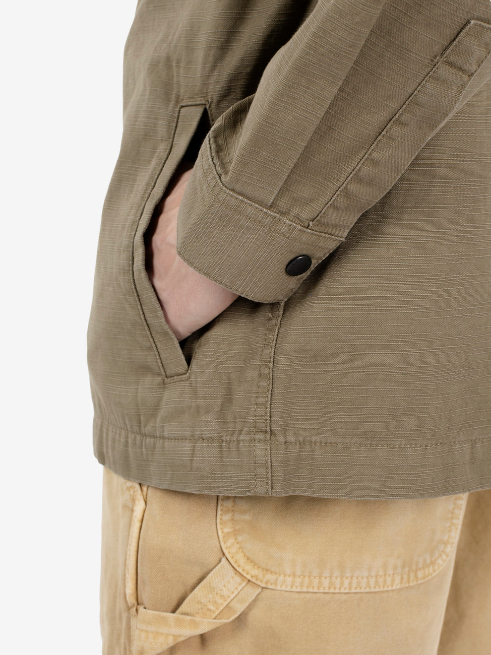 Draftmen overshirt grey olive