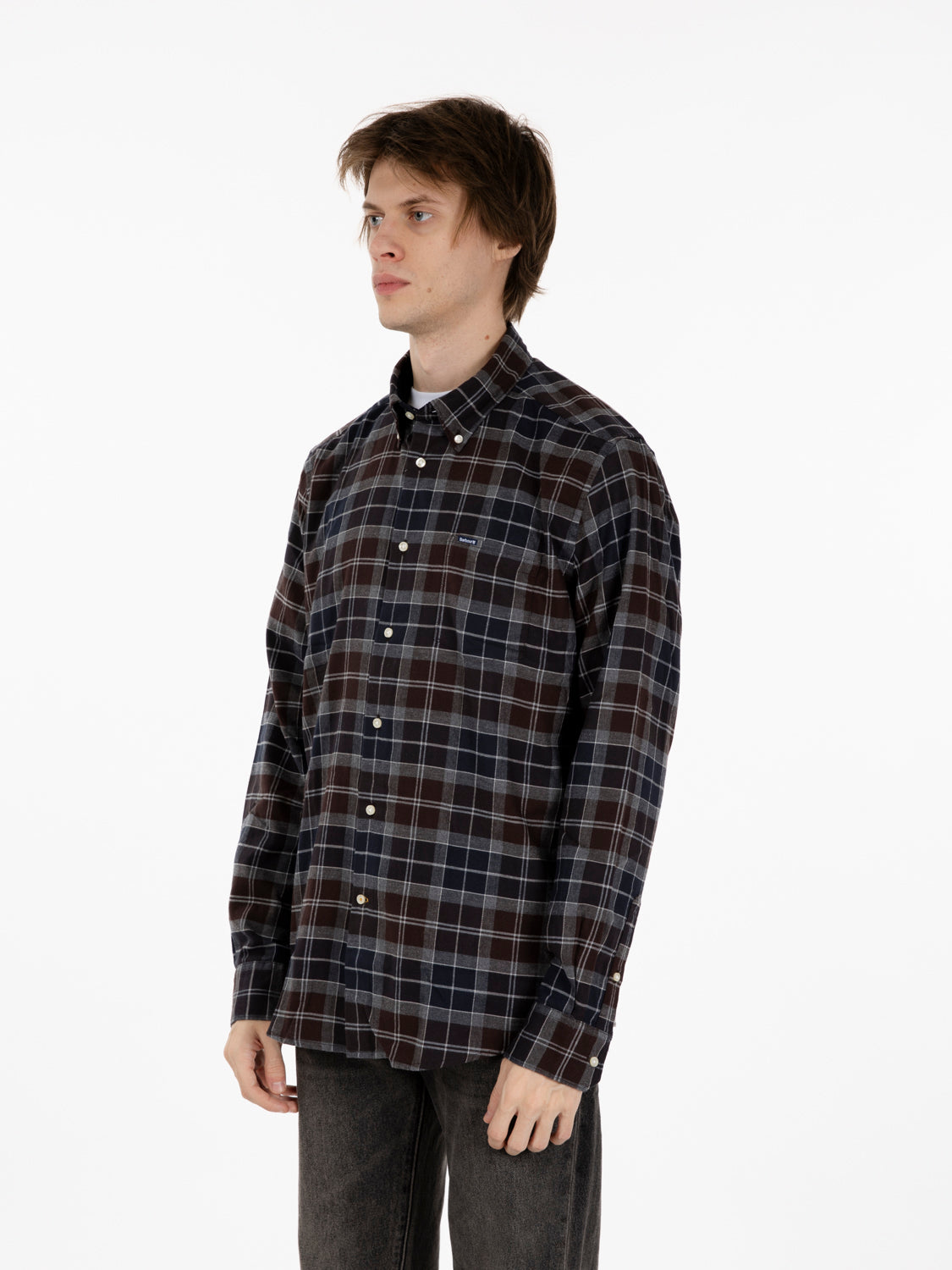 Fortose tailored shirt oak tartan