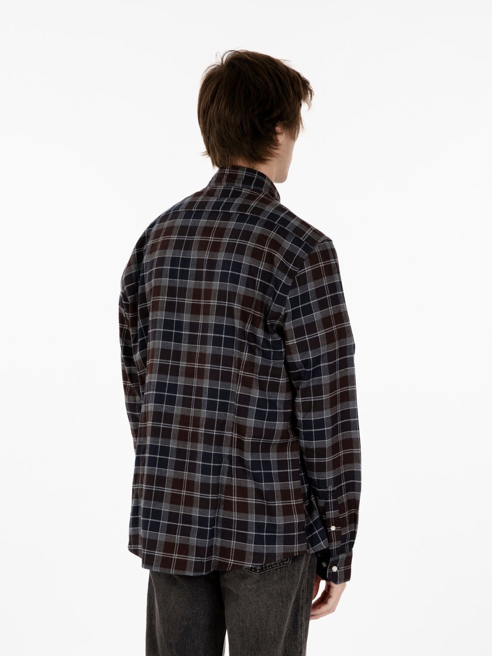 Fortose tailored shirt oak tartan