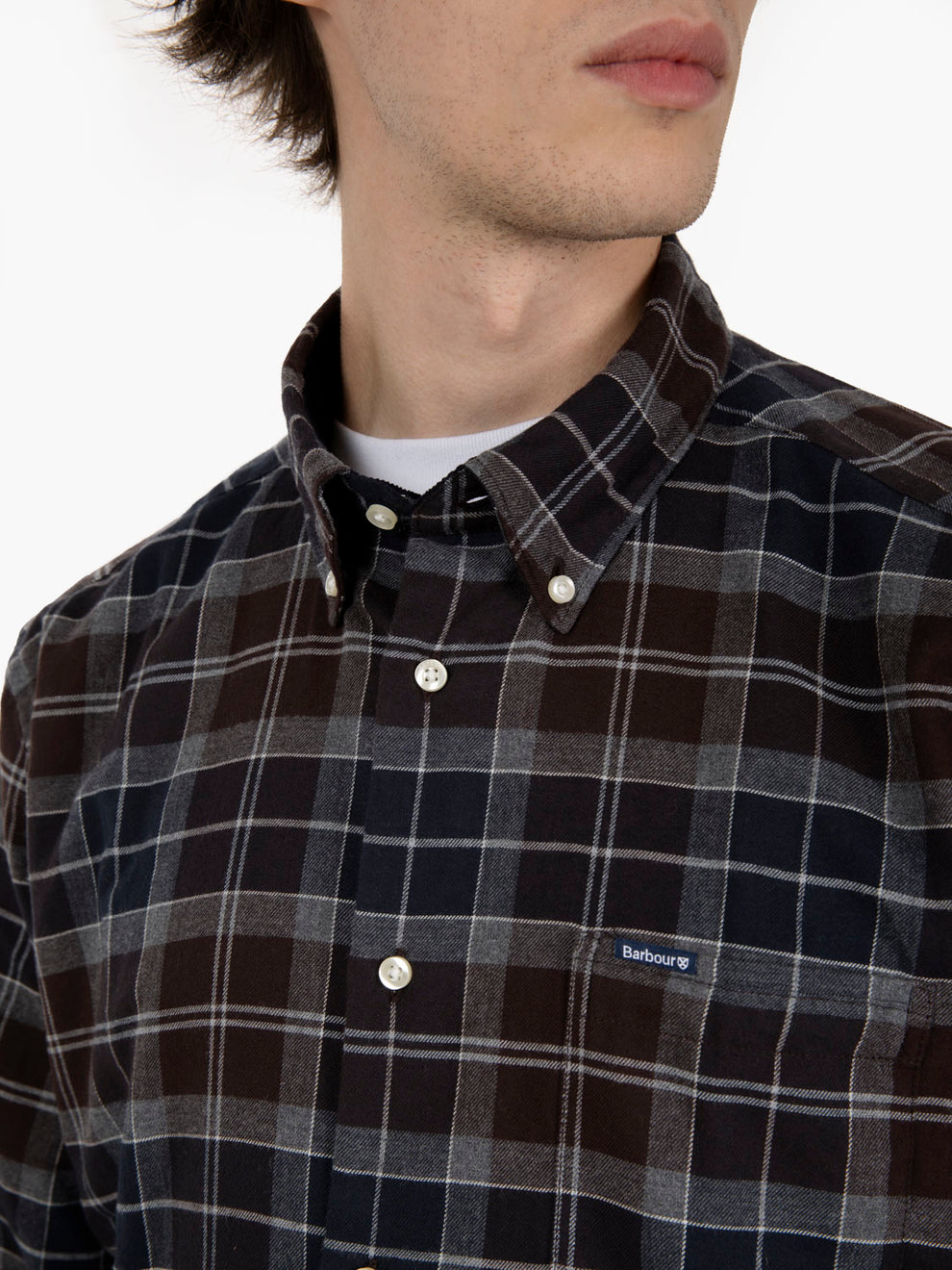Fortose tailored shirt oak tartan