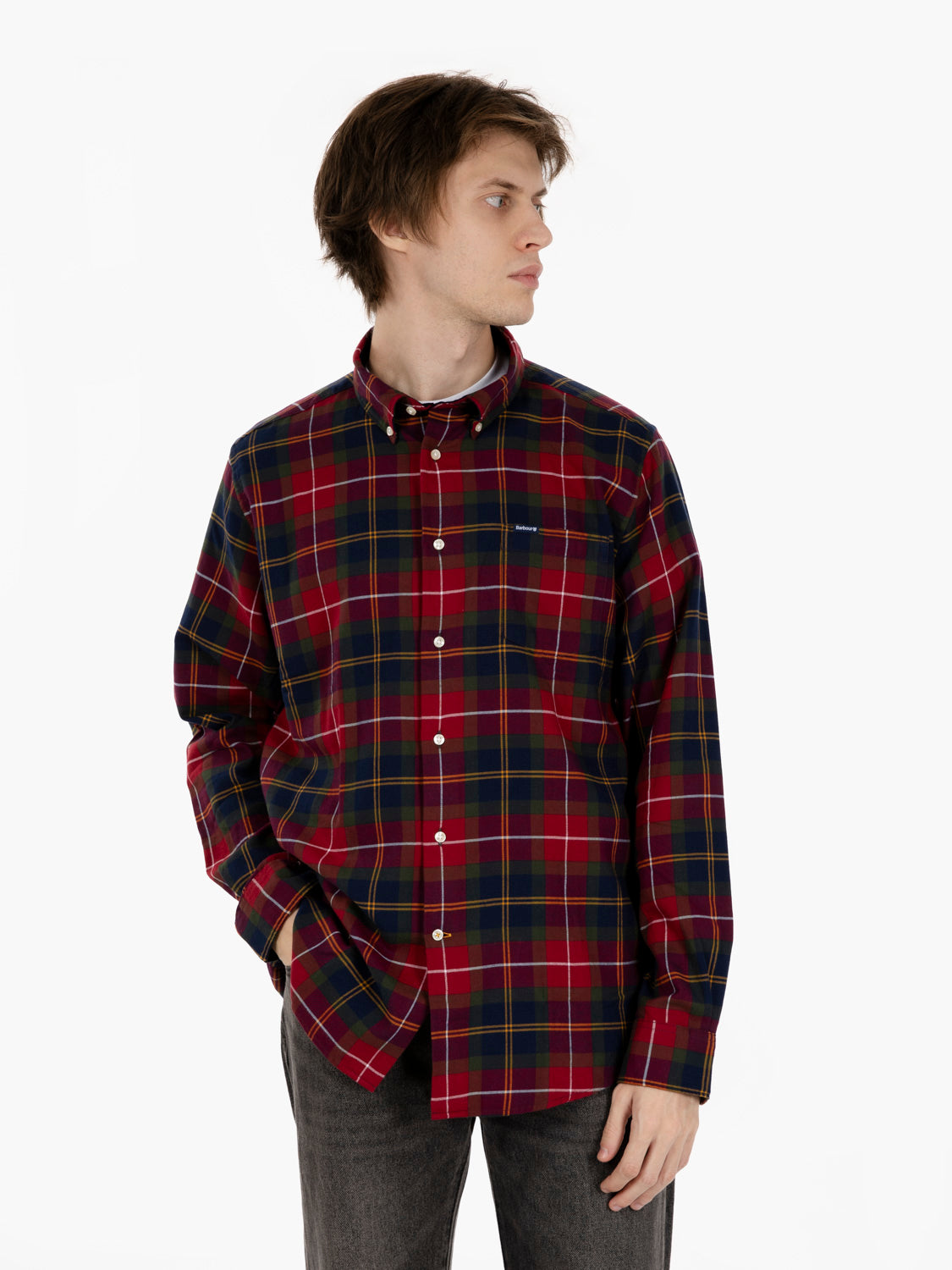 Fortose tailored shirt wintberry tartan