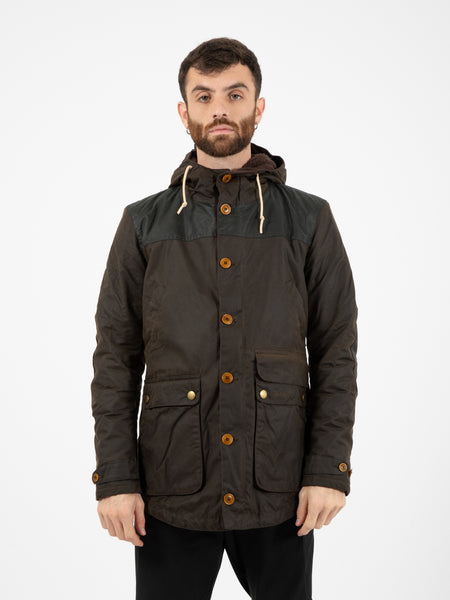 Game Waxed Cotton Parka olive