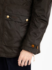 BARBOUR - Game Waxed Cotton Parka verde