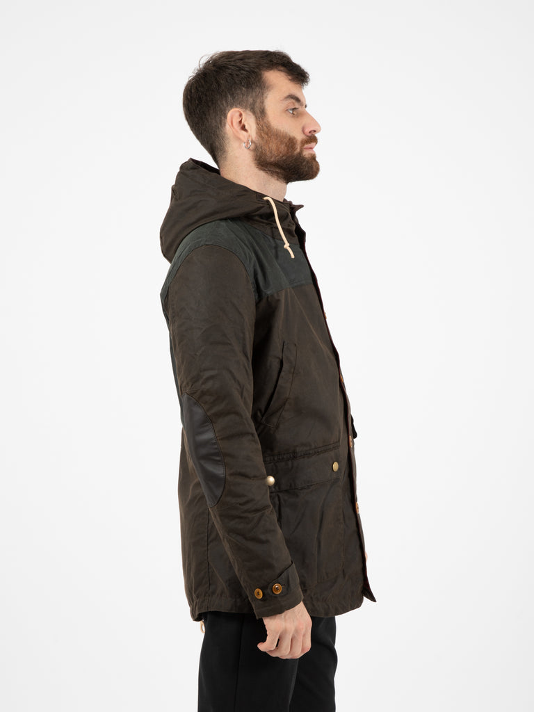 BARBOUR - Game Waxed Cotton Parka olive