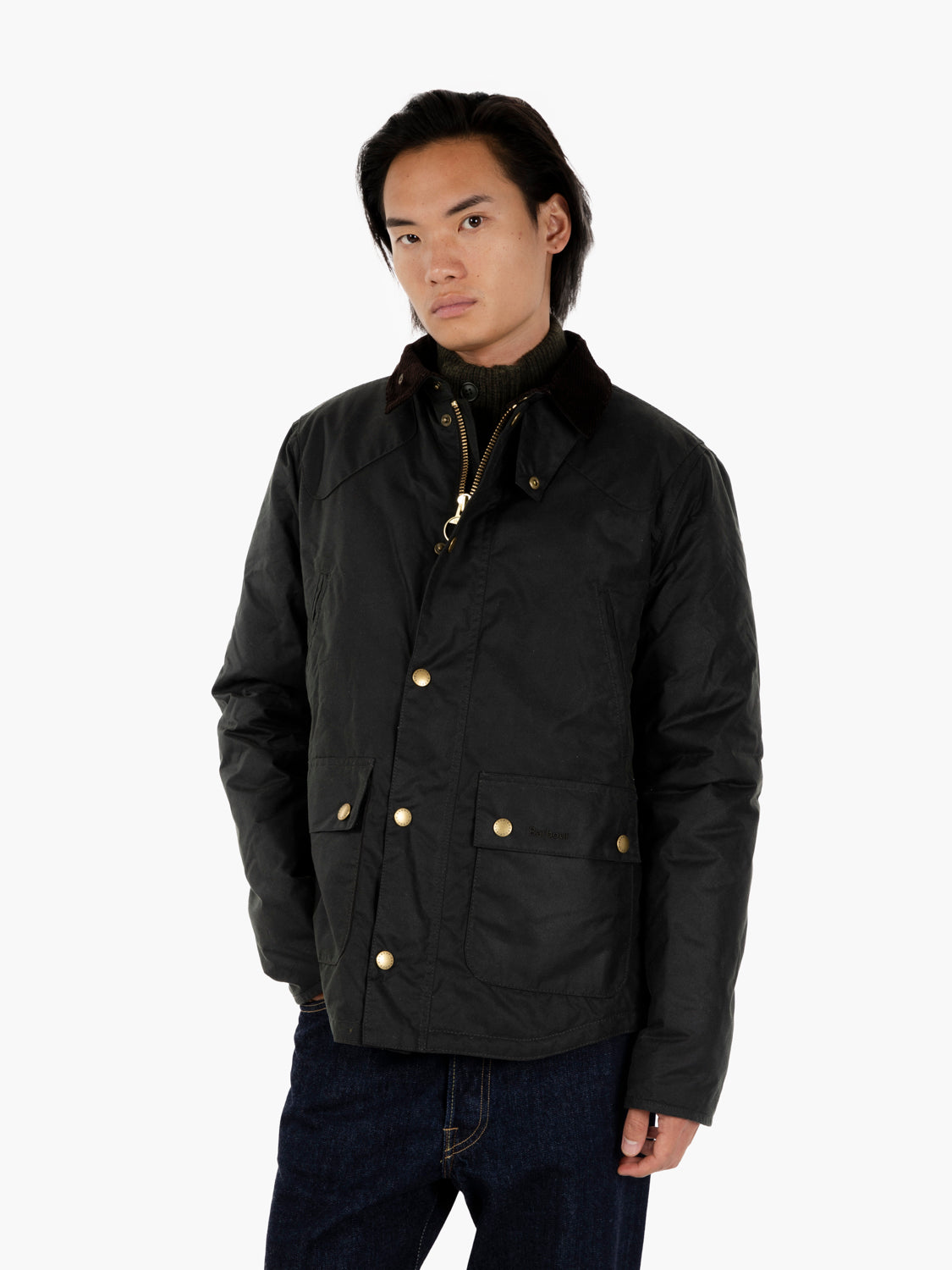 Giacca Wax Reelin verde scuro