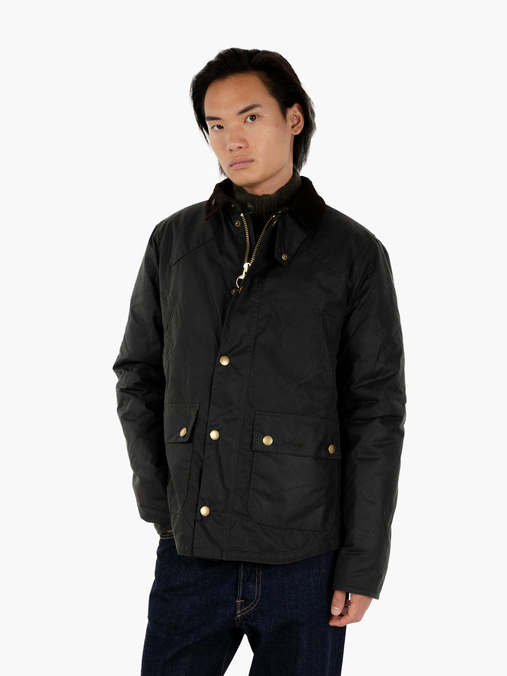 Giacca Wax Reelin verde scuro