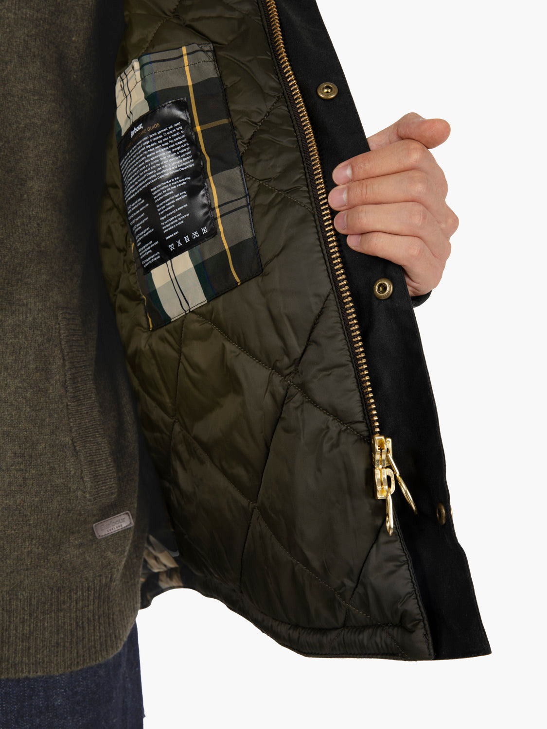 Giacca Wax Reelin verde scuro