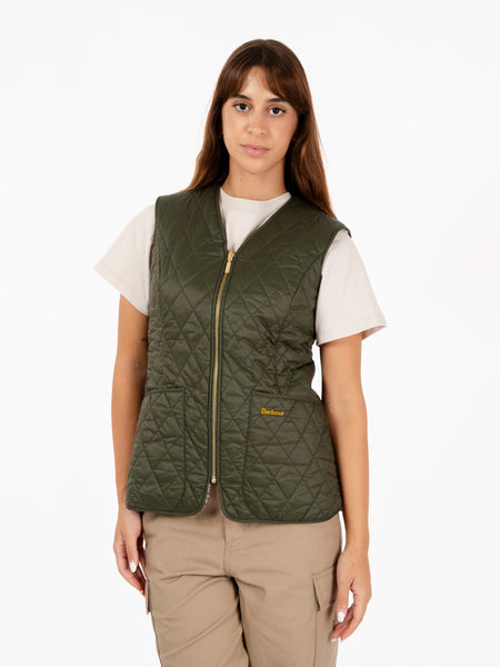 Gilet markenfield liner olive / natural