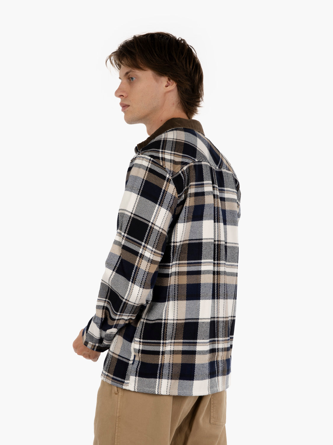 Grasmoor relaxed checked shirt navy