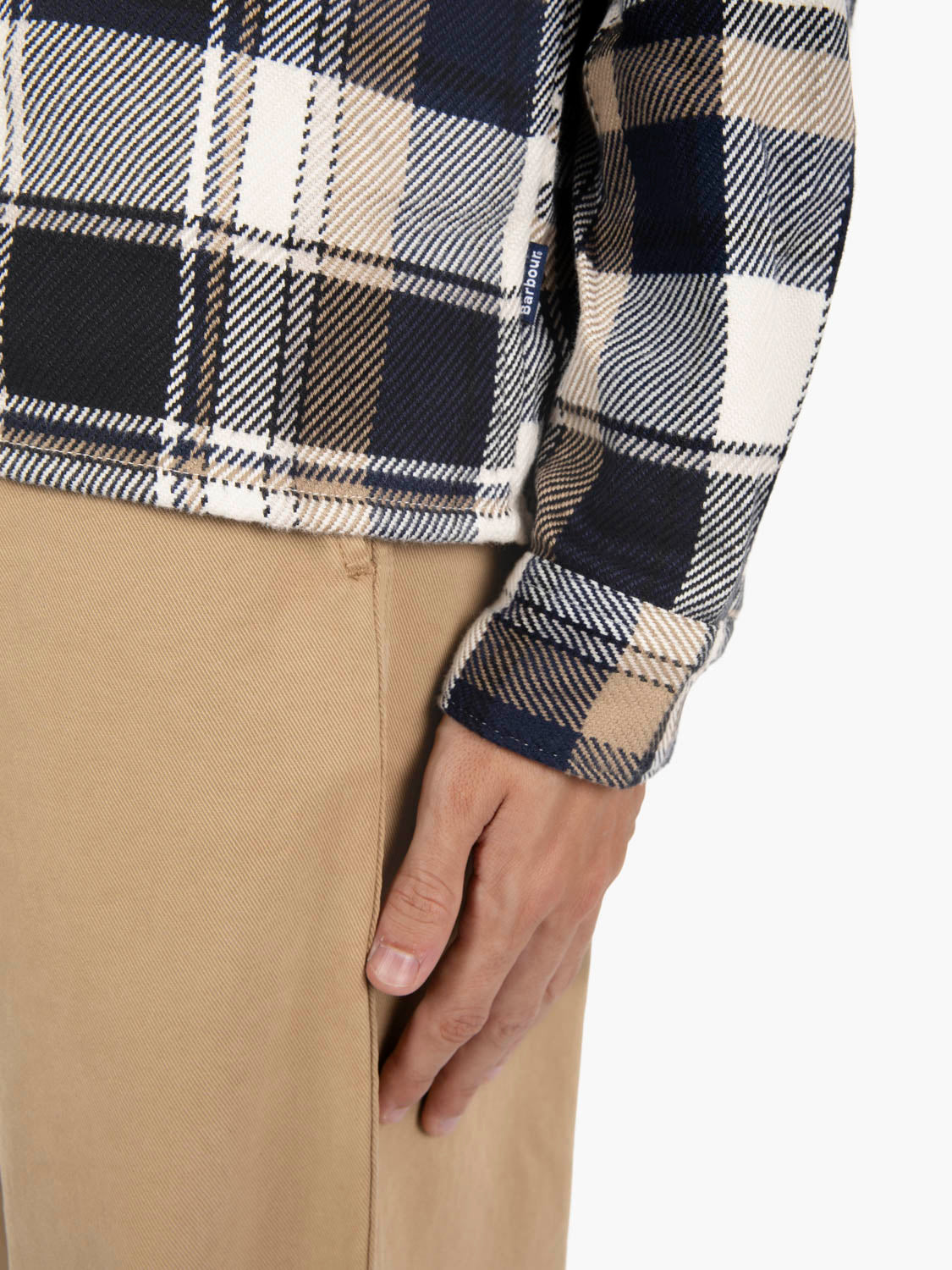 Grasmoor relaxed checked shirt navy