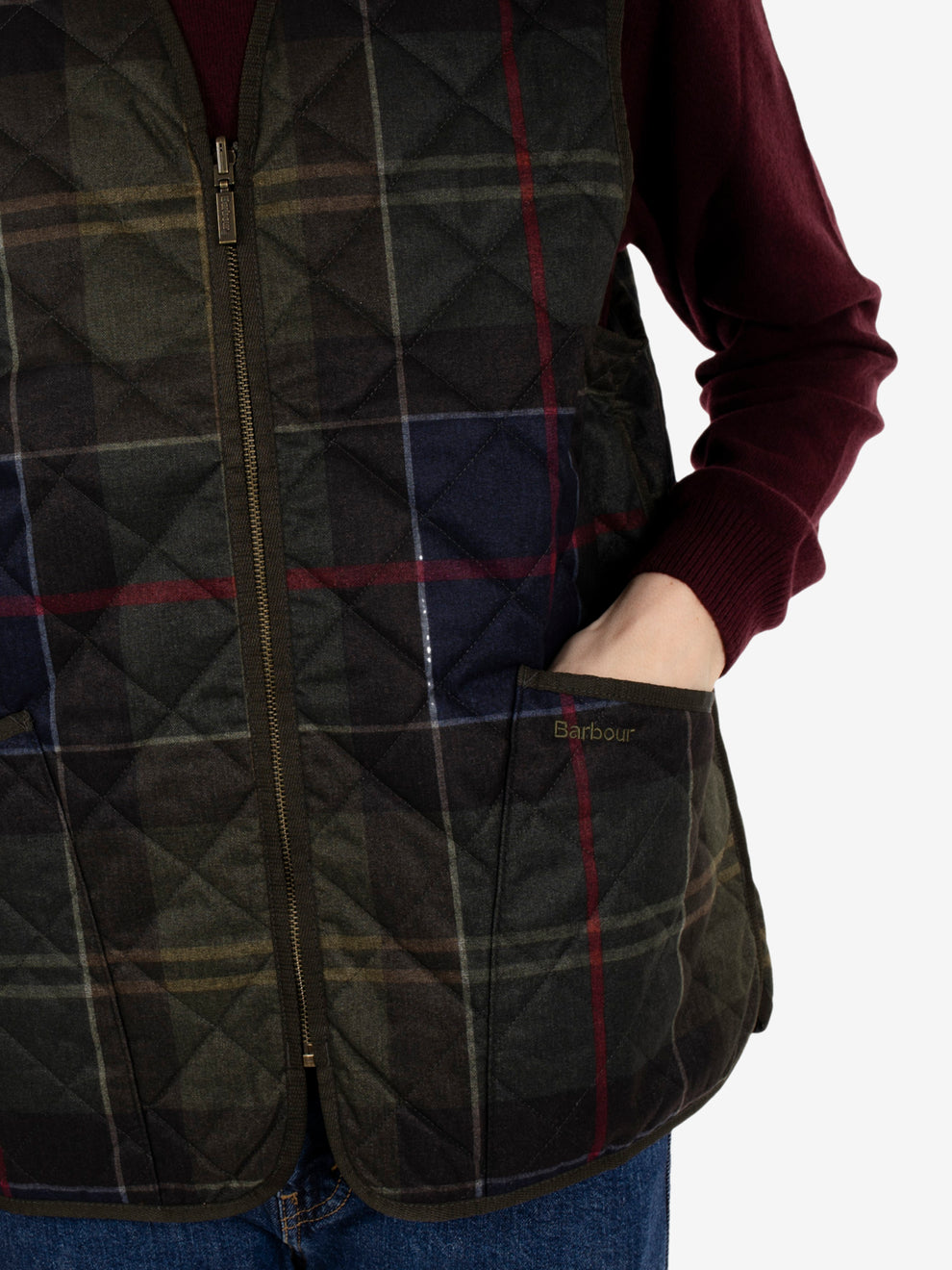 Icons Tartan Quilted Liner Classic tartan olive