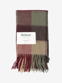 Large tattersall scarf tawny port