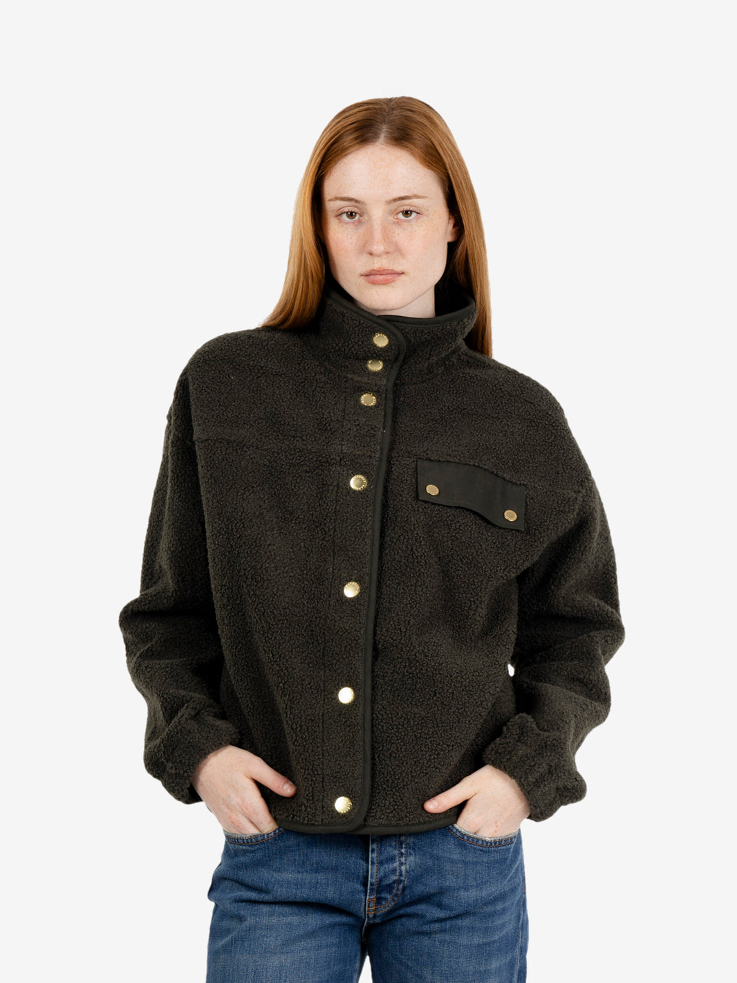 Mabel Fleece olive