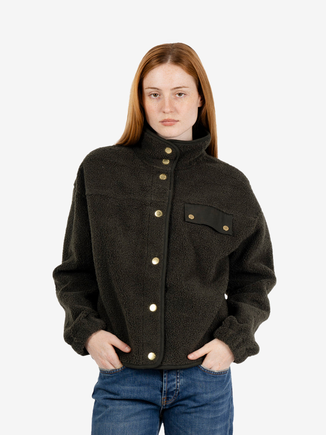 Mabel Fleece olive