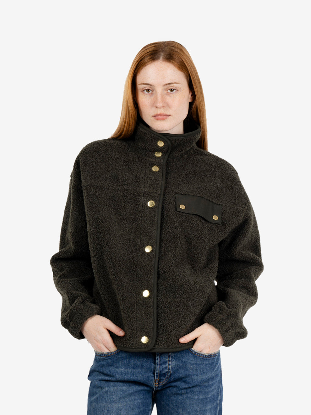 Mabel Fleece olive