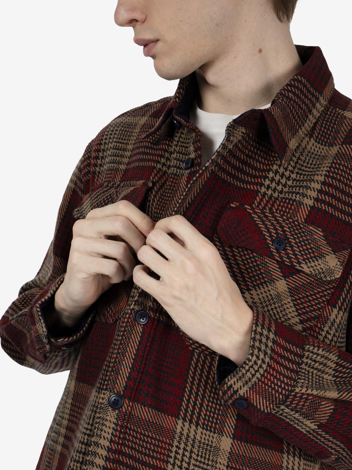 Millom relaxed shirt red
