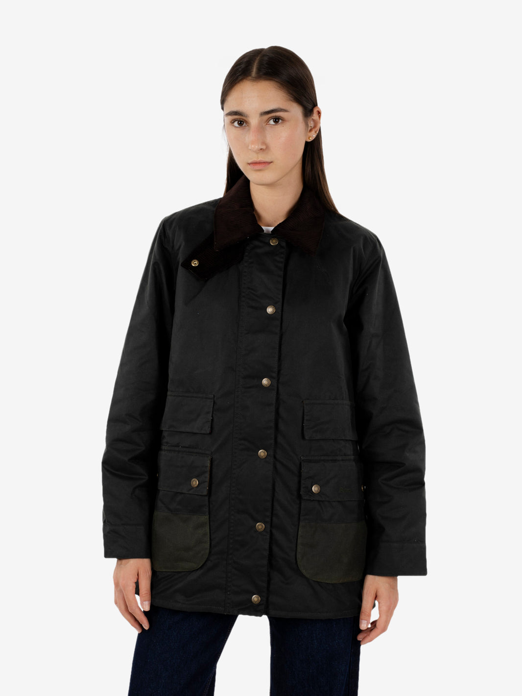 Modern Border Wax jacket sage