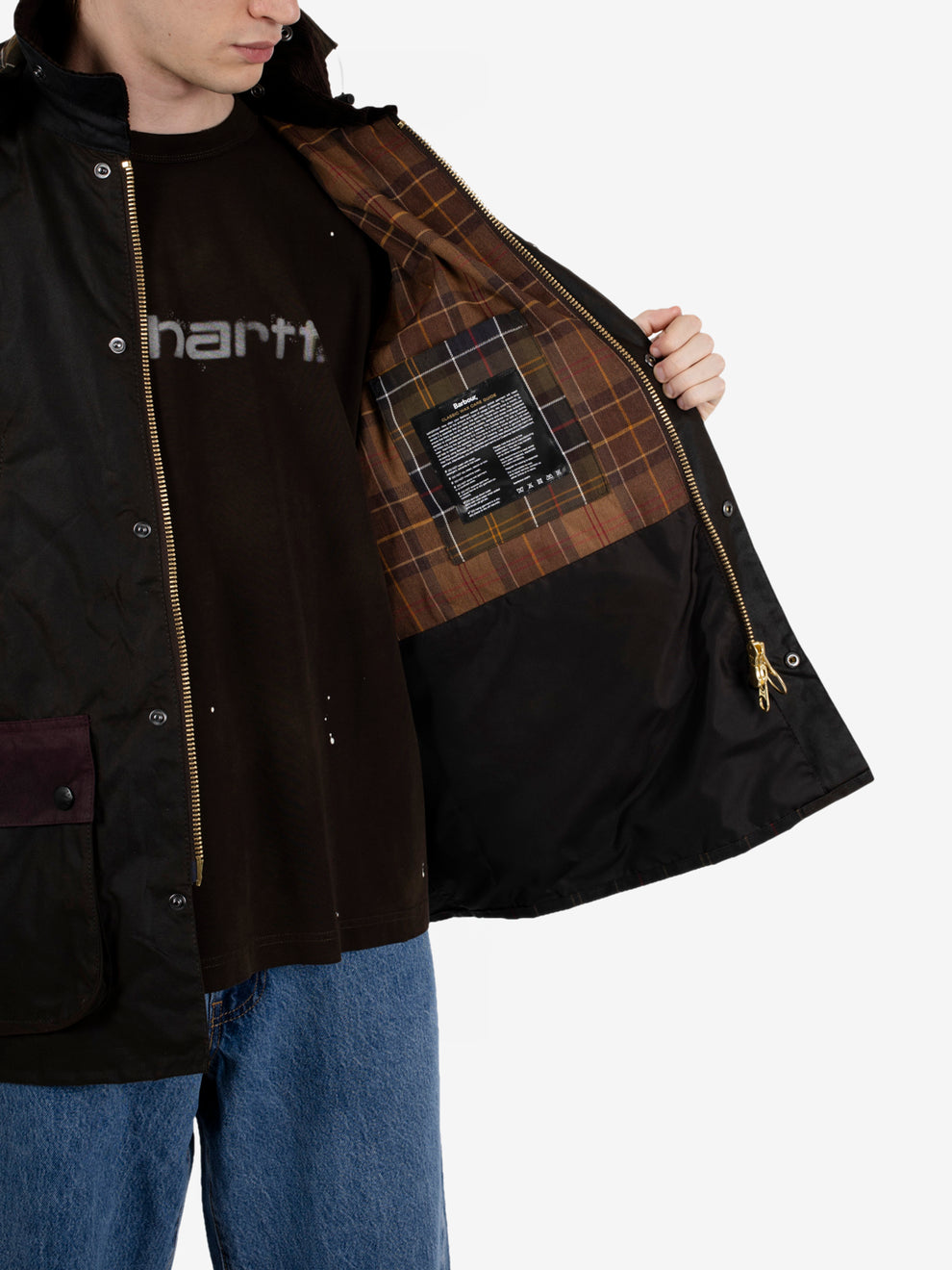 Patchwork OS Bedale Wax jacket