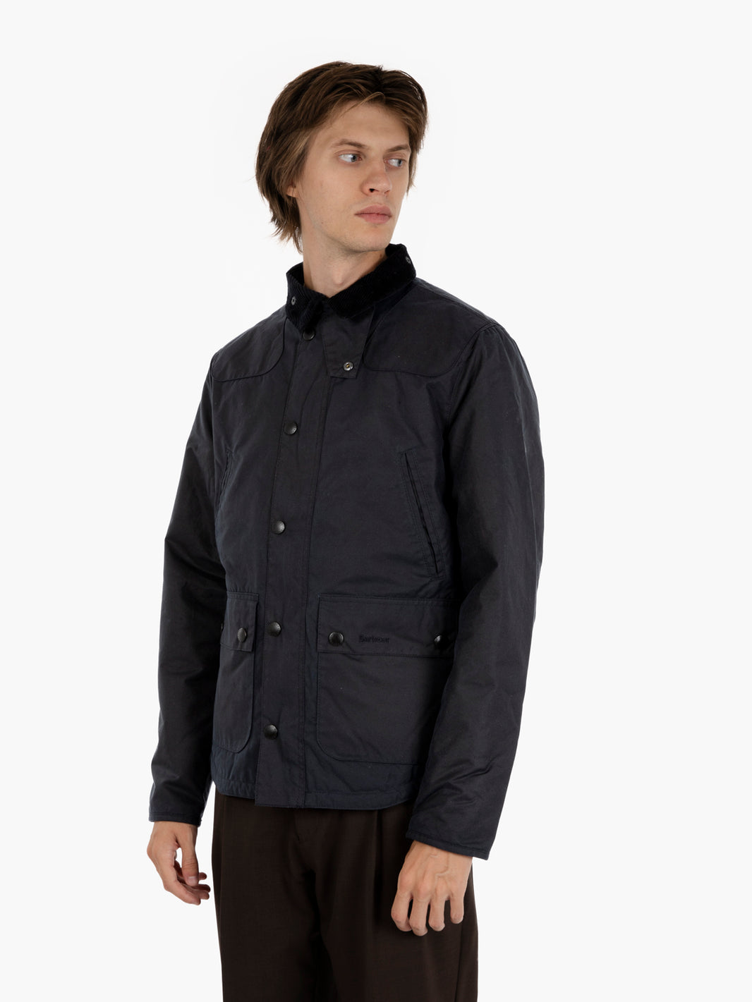 Reelin wax jacket navy