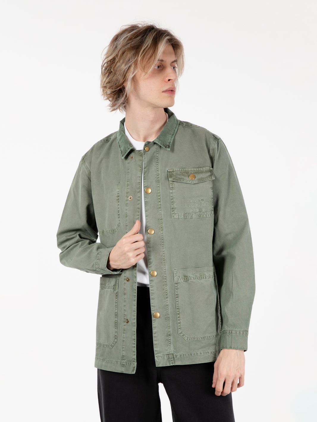Grindle agave green overshirt