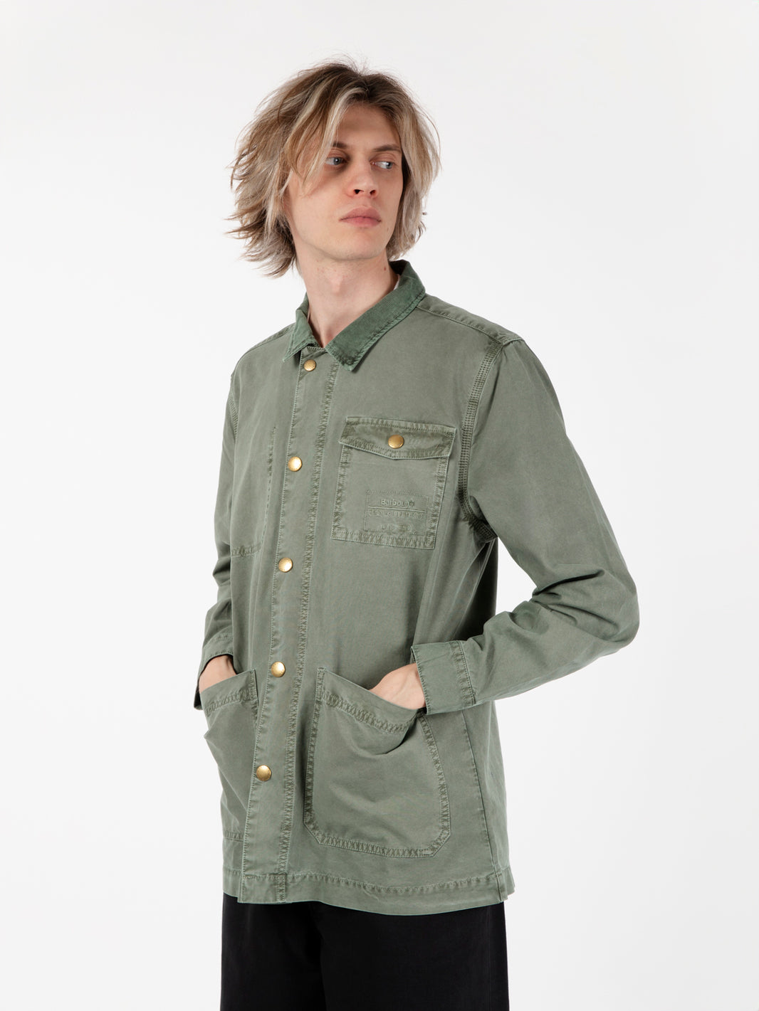 Grindle agave green overshirt
