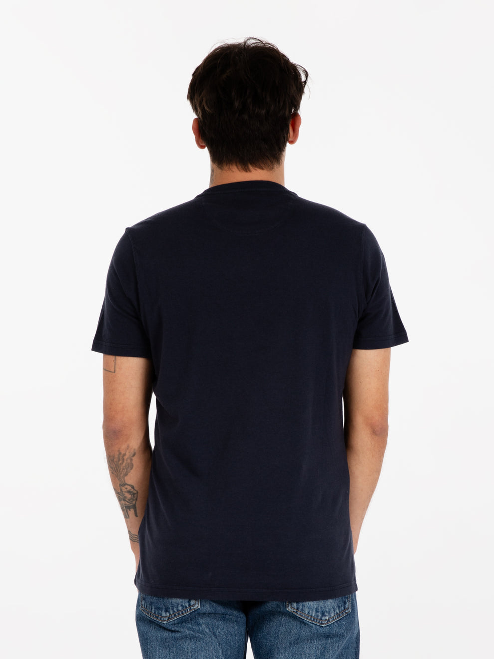 New navy lettering logo t-shirt
