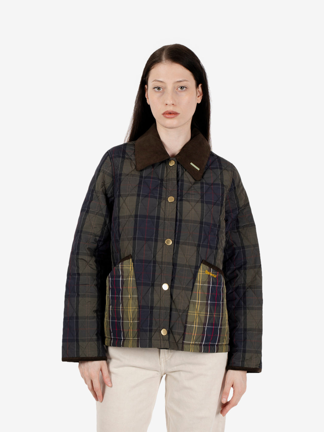 Tartan cropped Liddesdale Quilted jacket