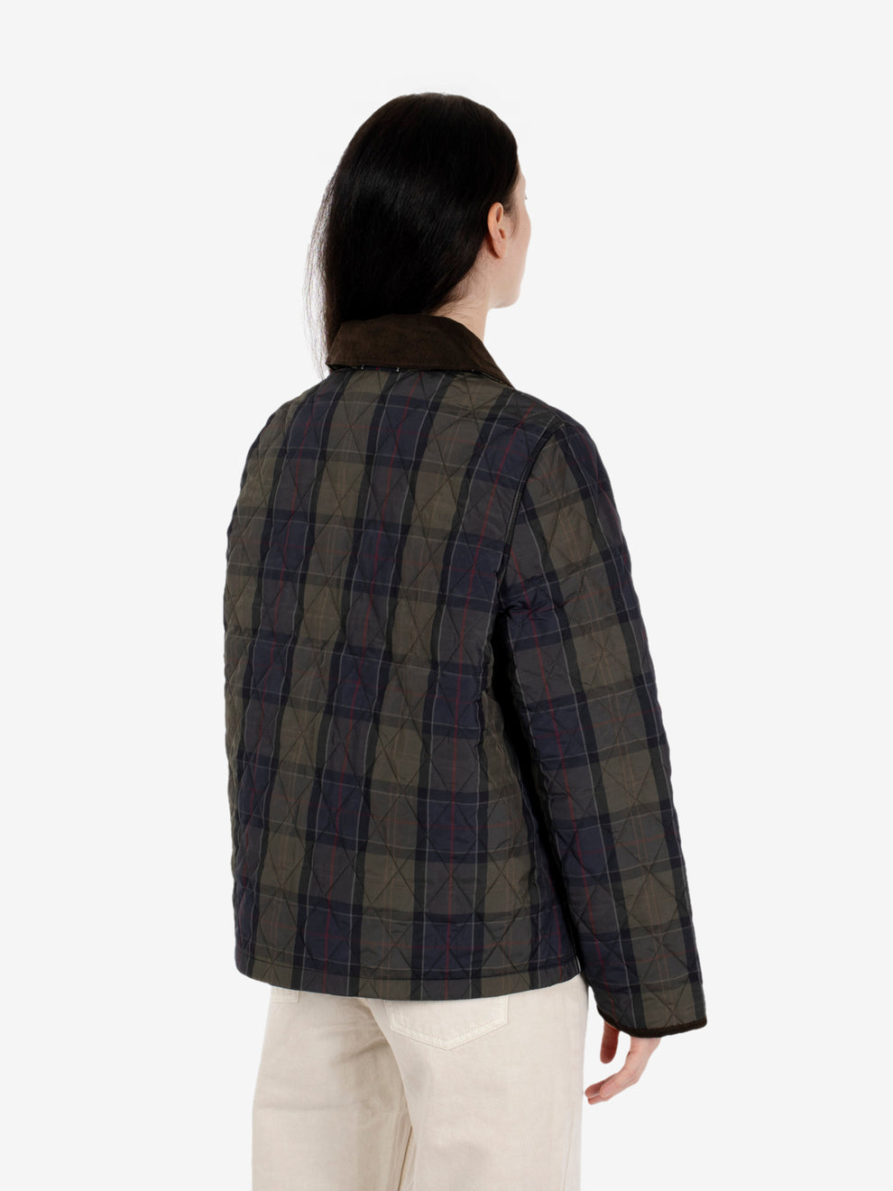 Tartan cropped Liddesdale Quilted jacket