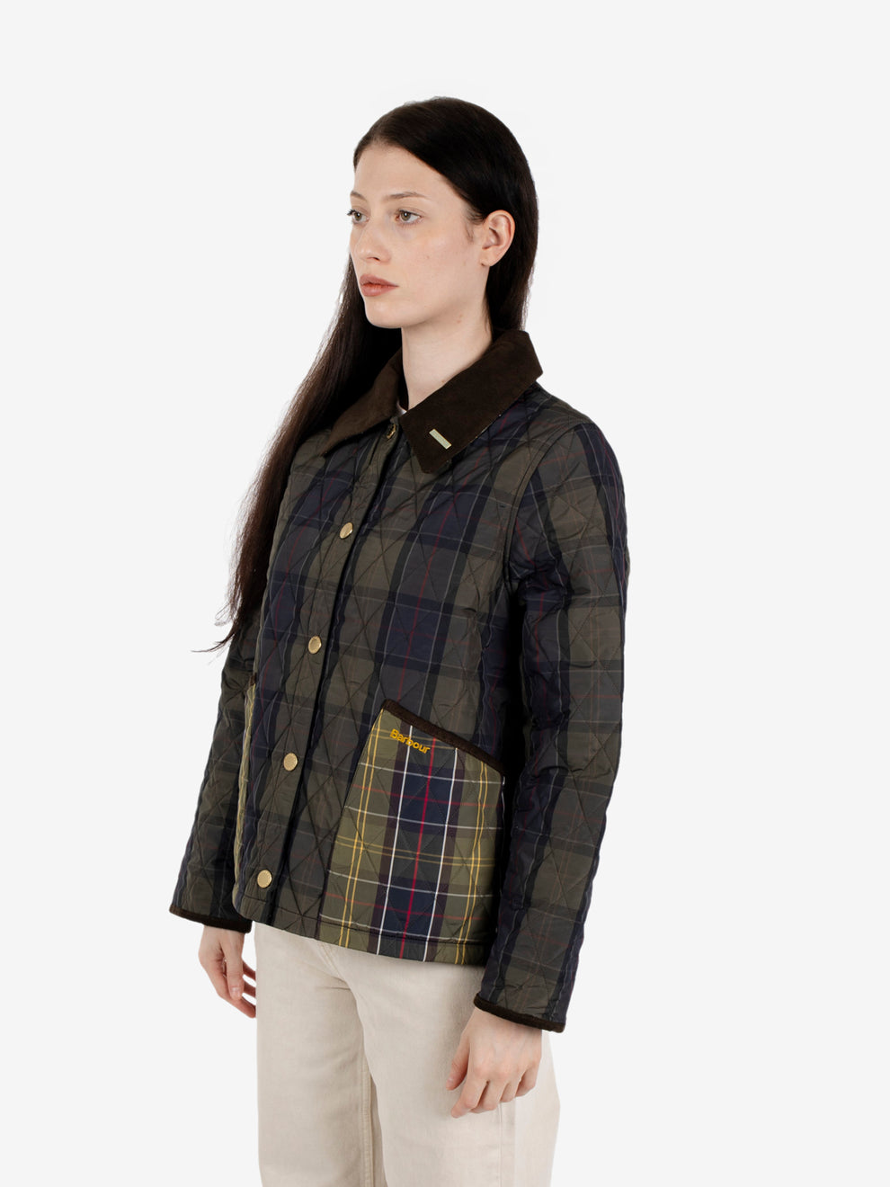 Tartan cropped Liddesdale Quilted jacket