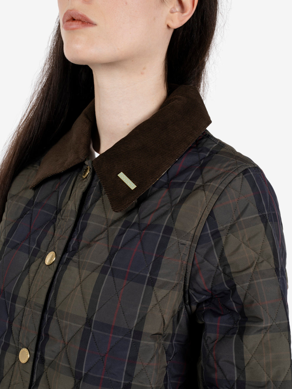 Tartan cropped Liddesdale Quilted jacket
