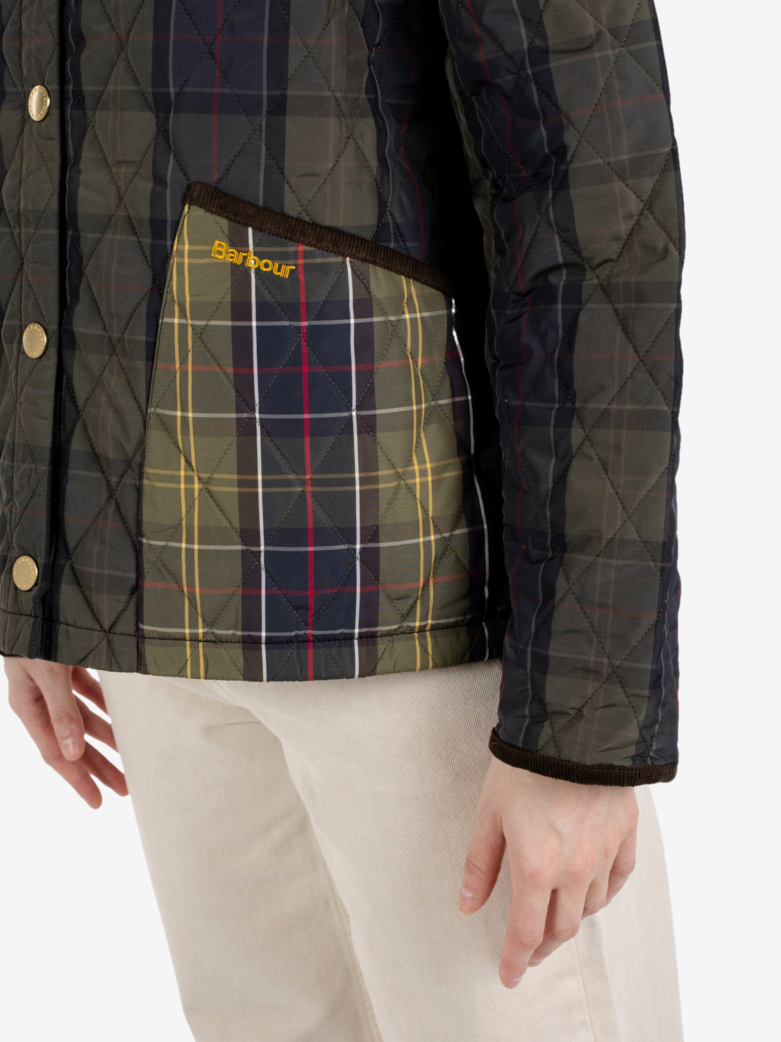 Tartan cropped Liddesdale Quilted jacket