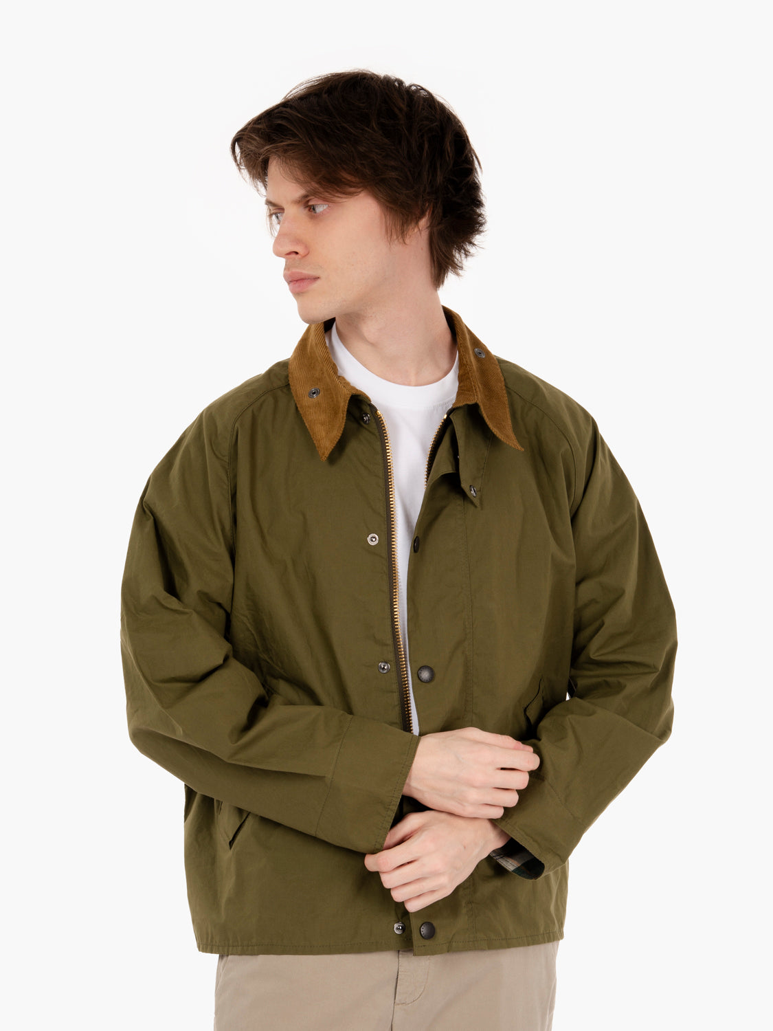 Transport casual jacket dusky green