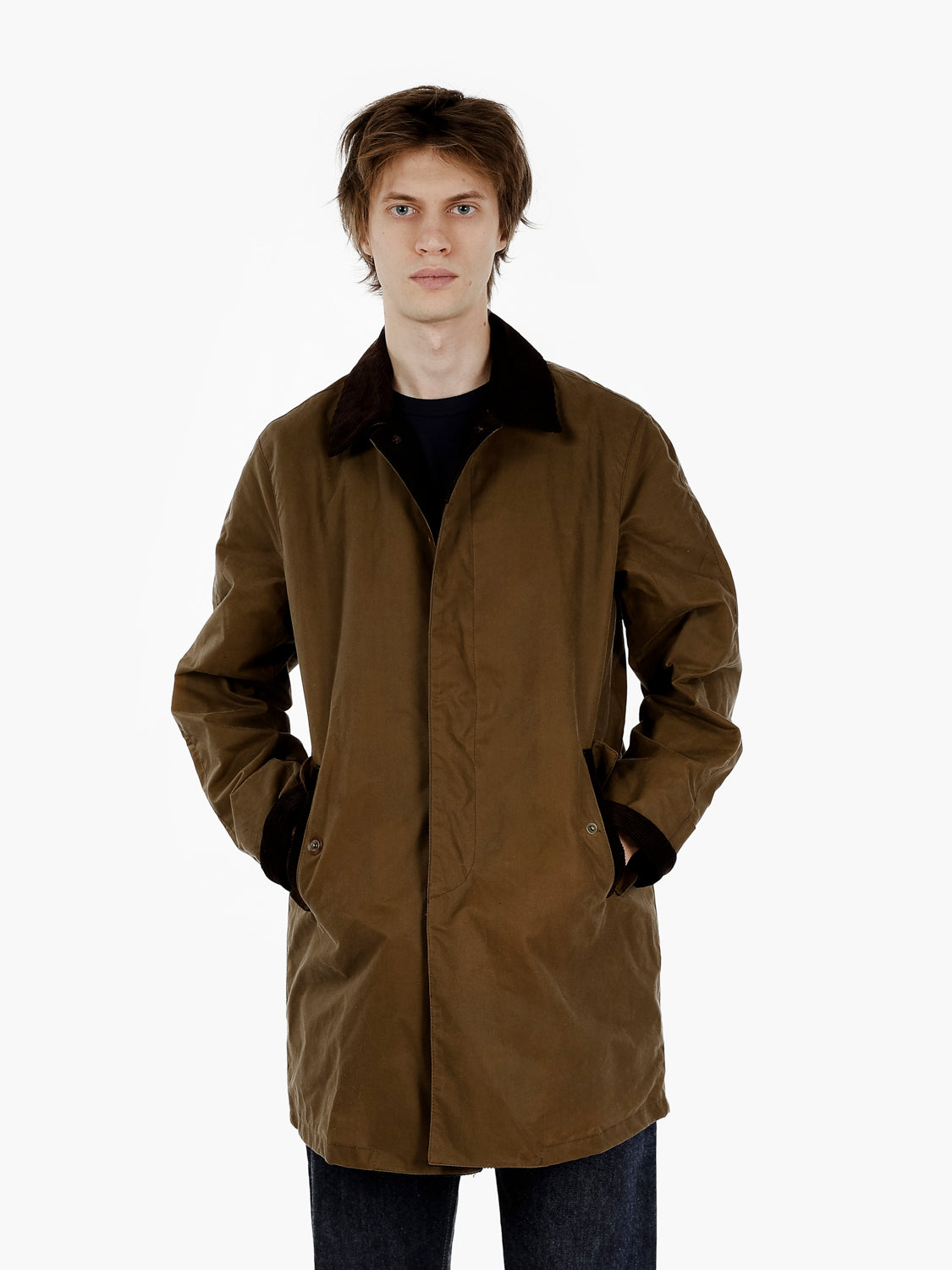 Wax trench coat tan