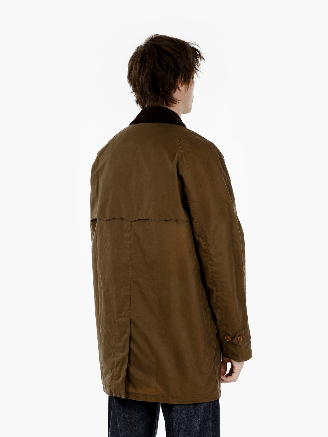 Wax trench coat tan