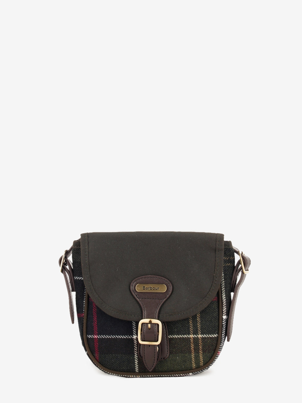 Whitley Tartan mini crossbody bag verde