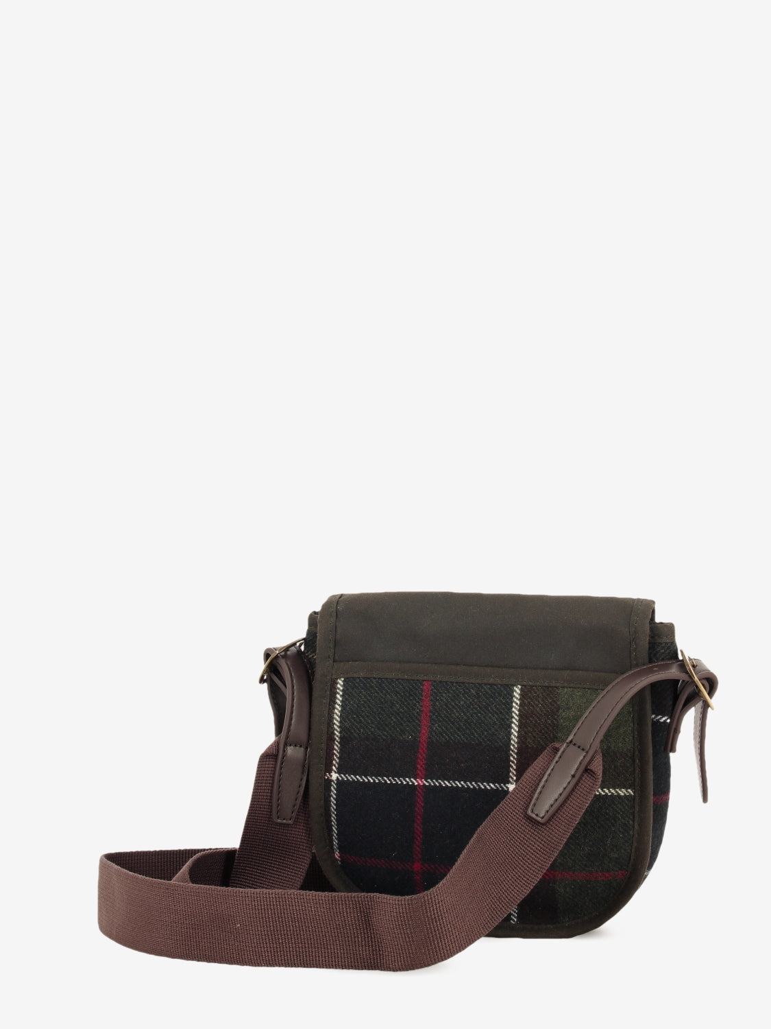 Whitley Tartan mini crossbody bag verde