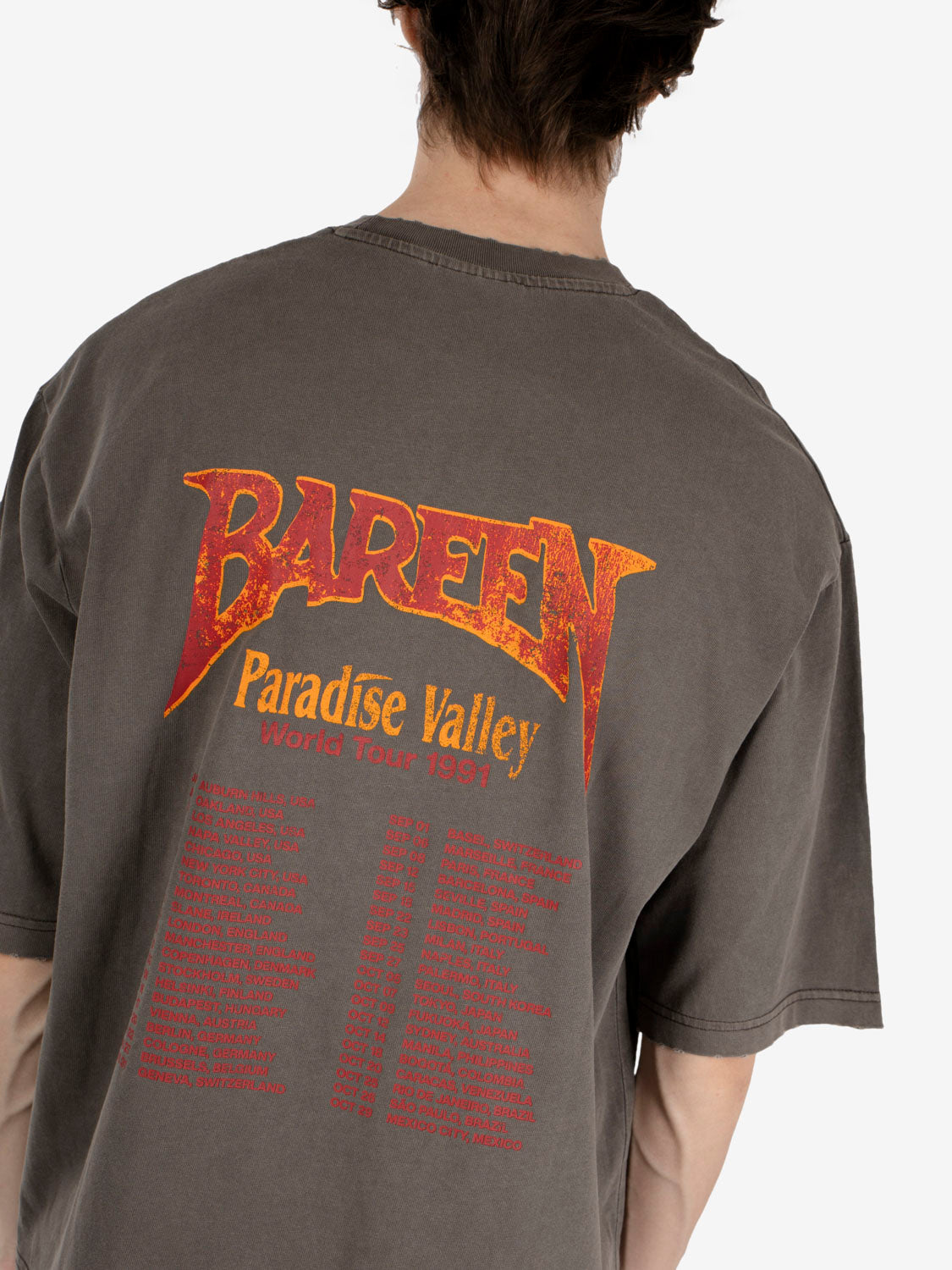 T-shirt oversized washed brown