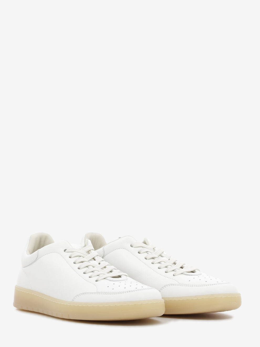 Baron white nappa sneakers