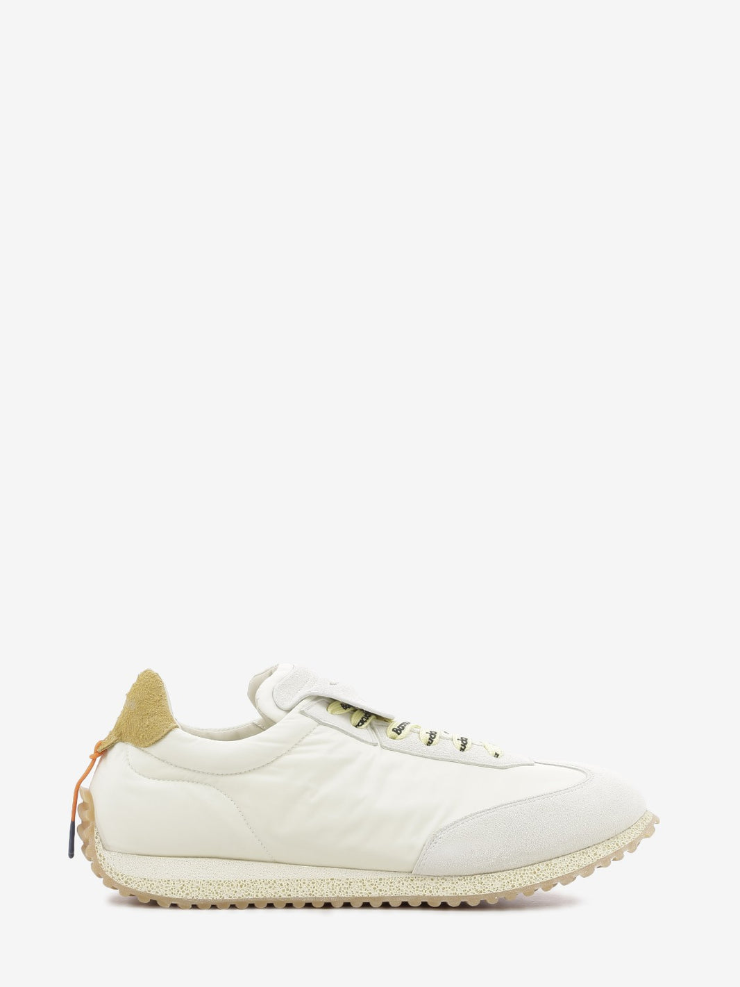 Sneakers Garage in nylon e suede bianche