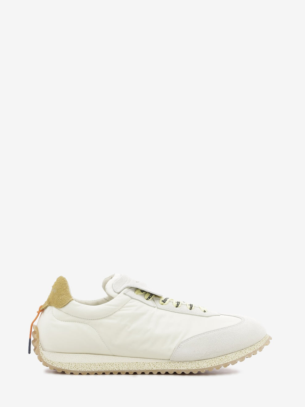 Sneakers Garage in nylon e suede bianche