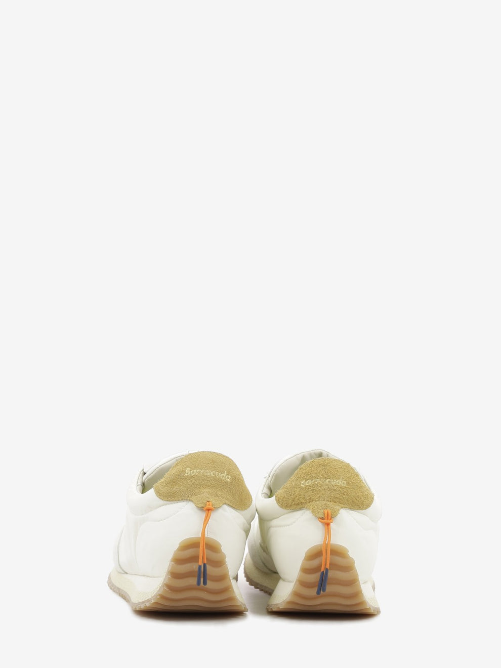 Sneakers Garage in nylon e suede bianche