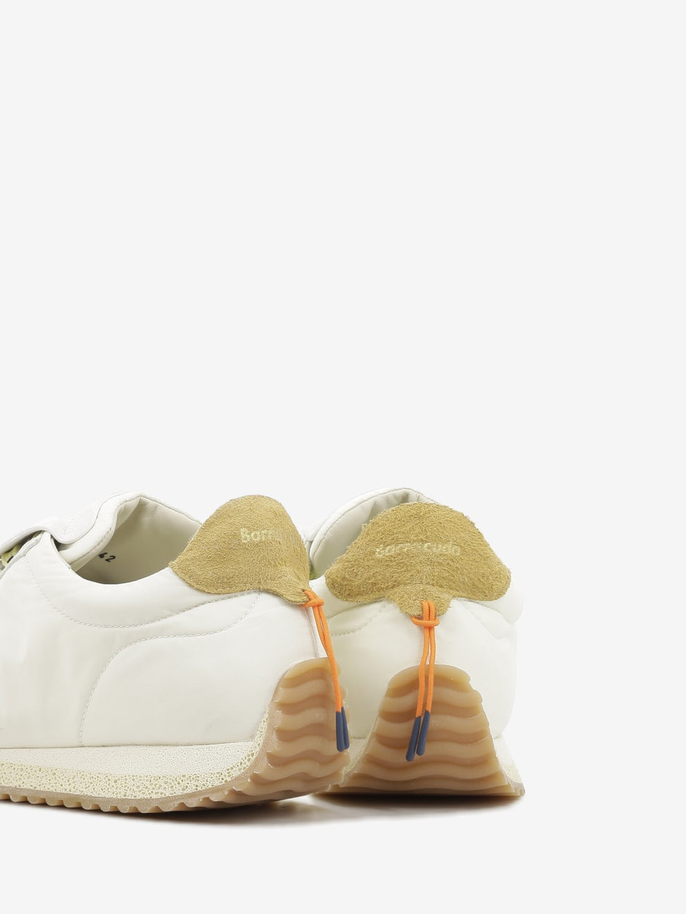 Sneakers Garage in nylon e suede bianche