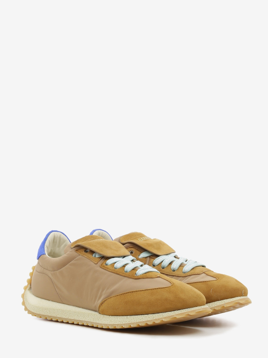 Sneakers Garage in brown nylon and suede