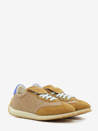 Sneakers Garage in brown nylon and suede