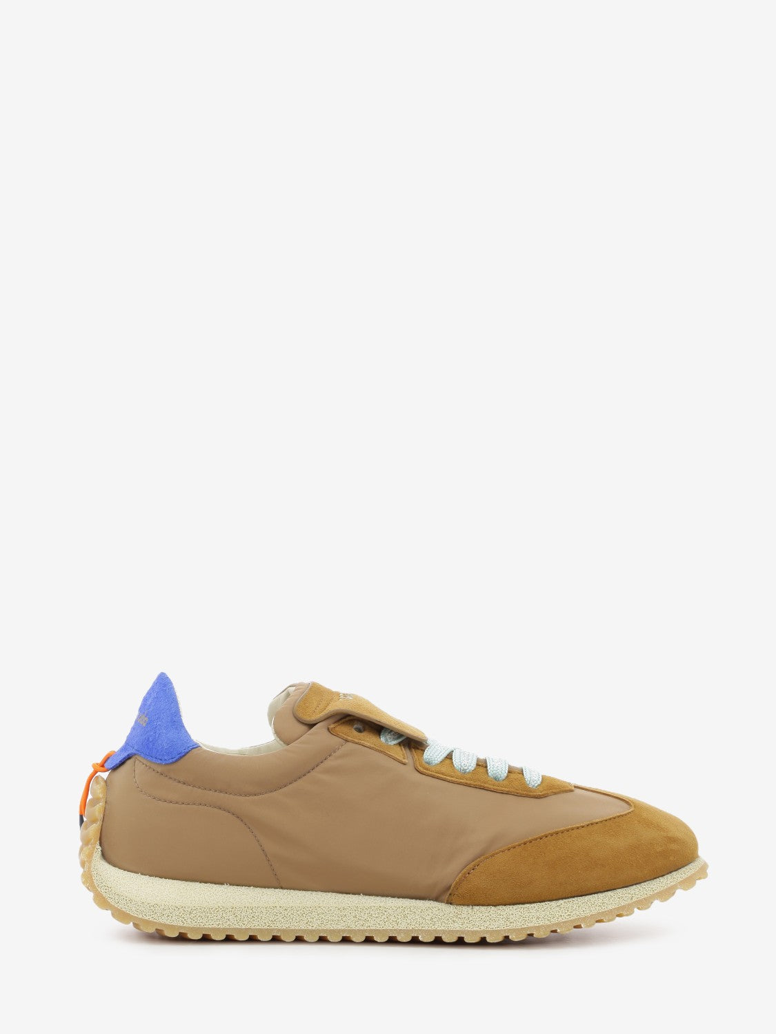 Sneakers Garage in brown nylon and suede