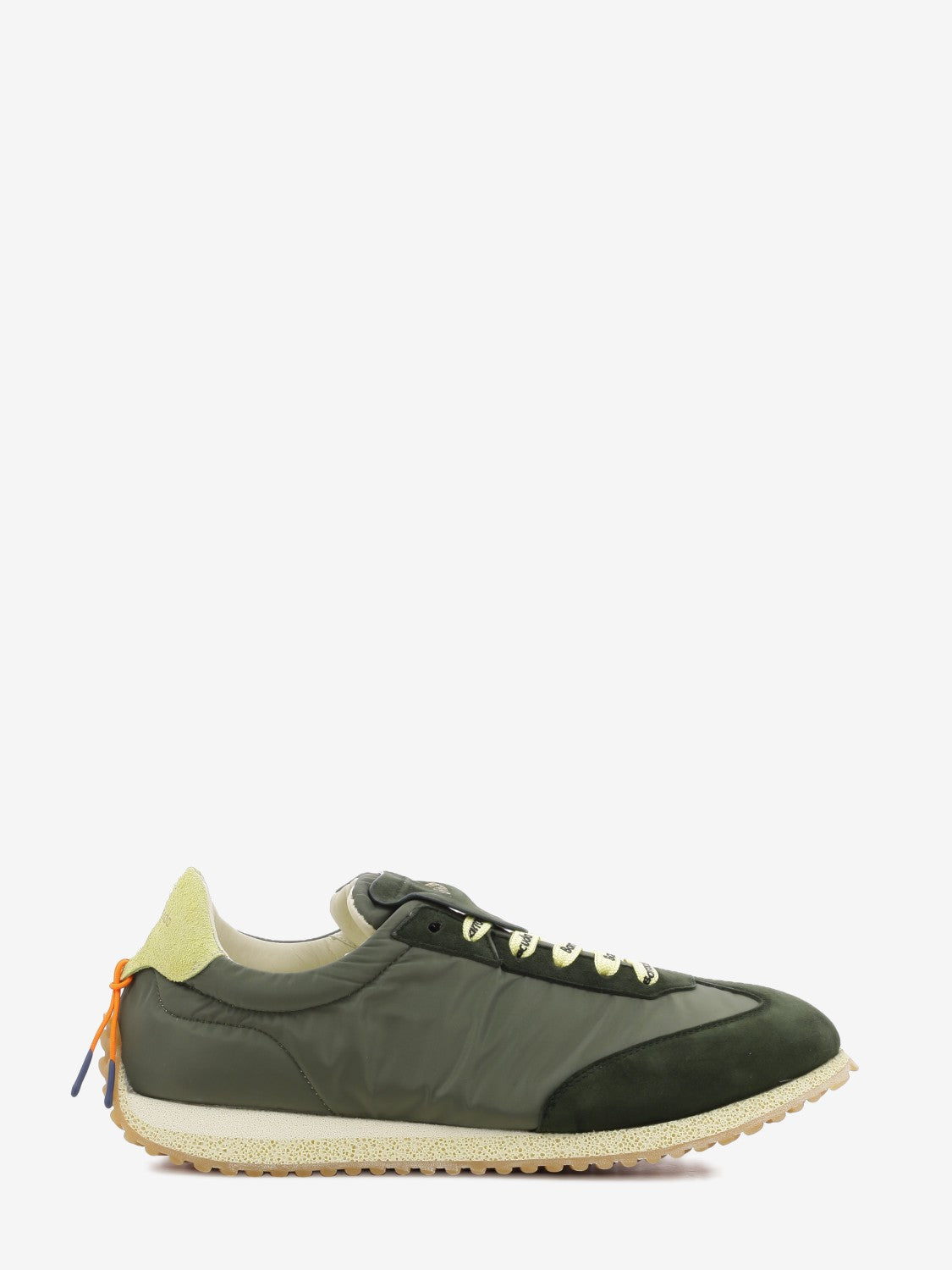 Sneakers Garage in nylon e suede verdi